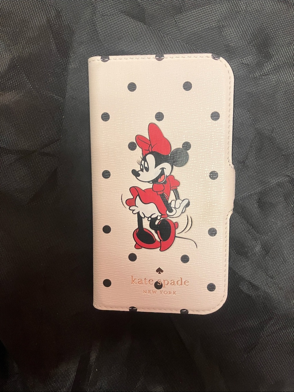 kate spade Minnie Mouse Pink Polka Dot Phone Wallet Case